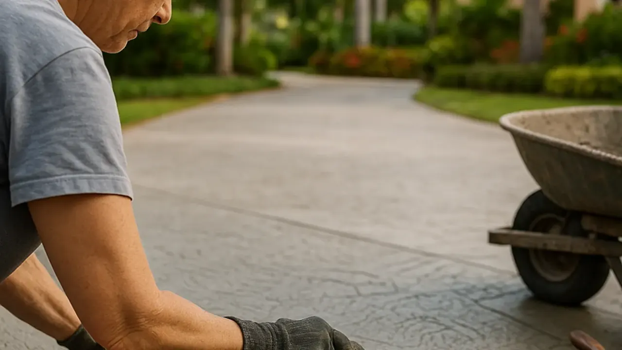 Comparing stamped concrete and decorative finishes for Miami driveways: decorative driveway concrete