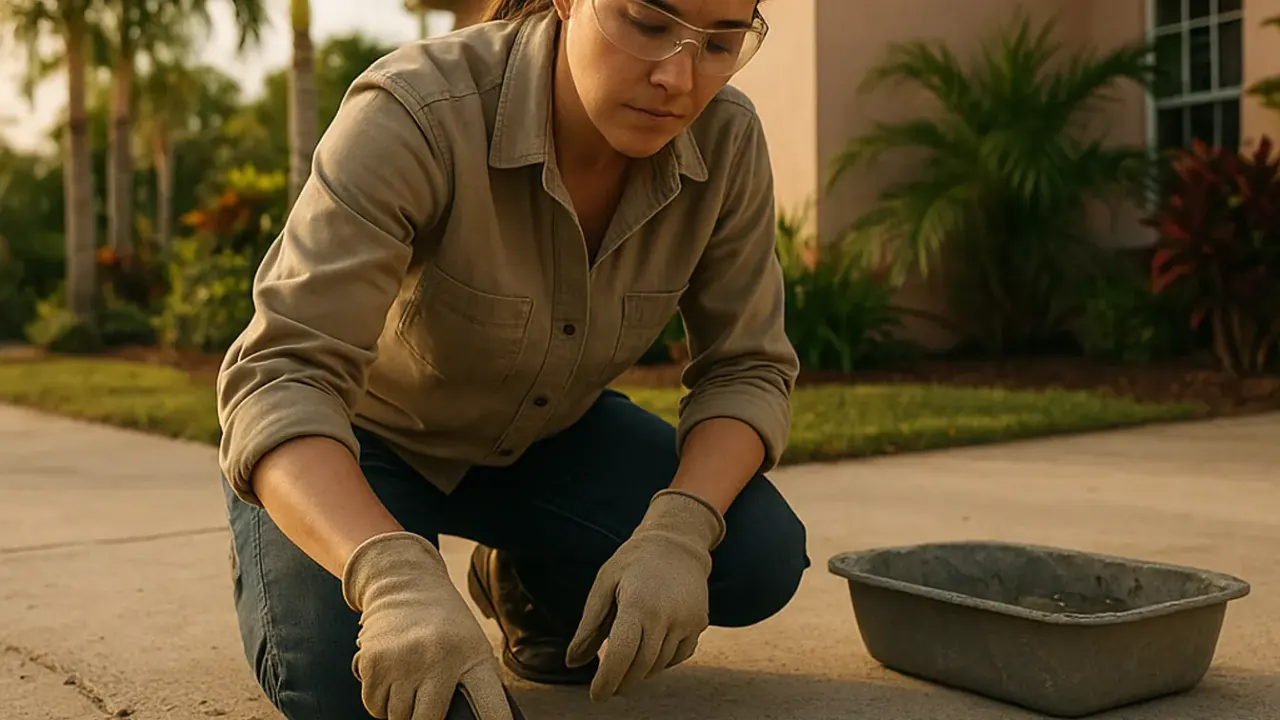 How to maintain a concrete driveway in Miami's climate: concrete driveway maintenance